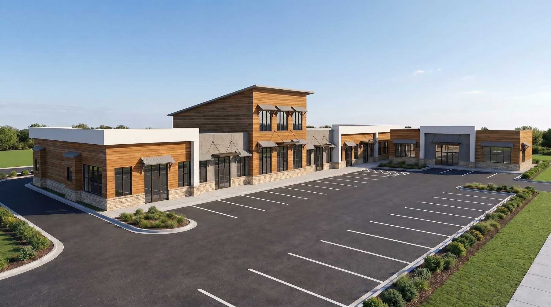 Anderson Commons final exterior rendering, Shelley Idaho
