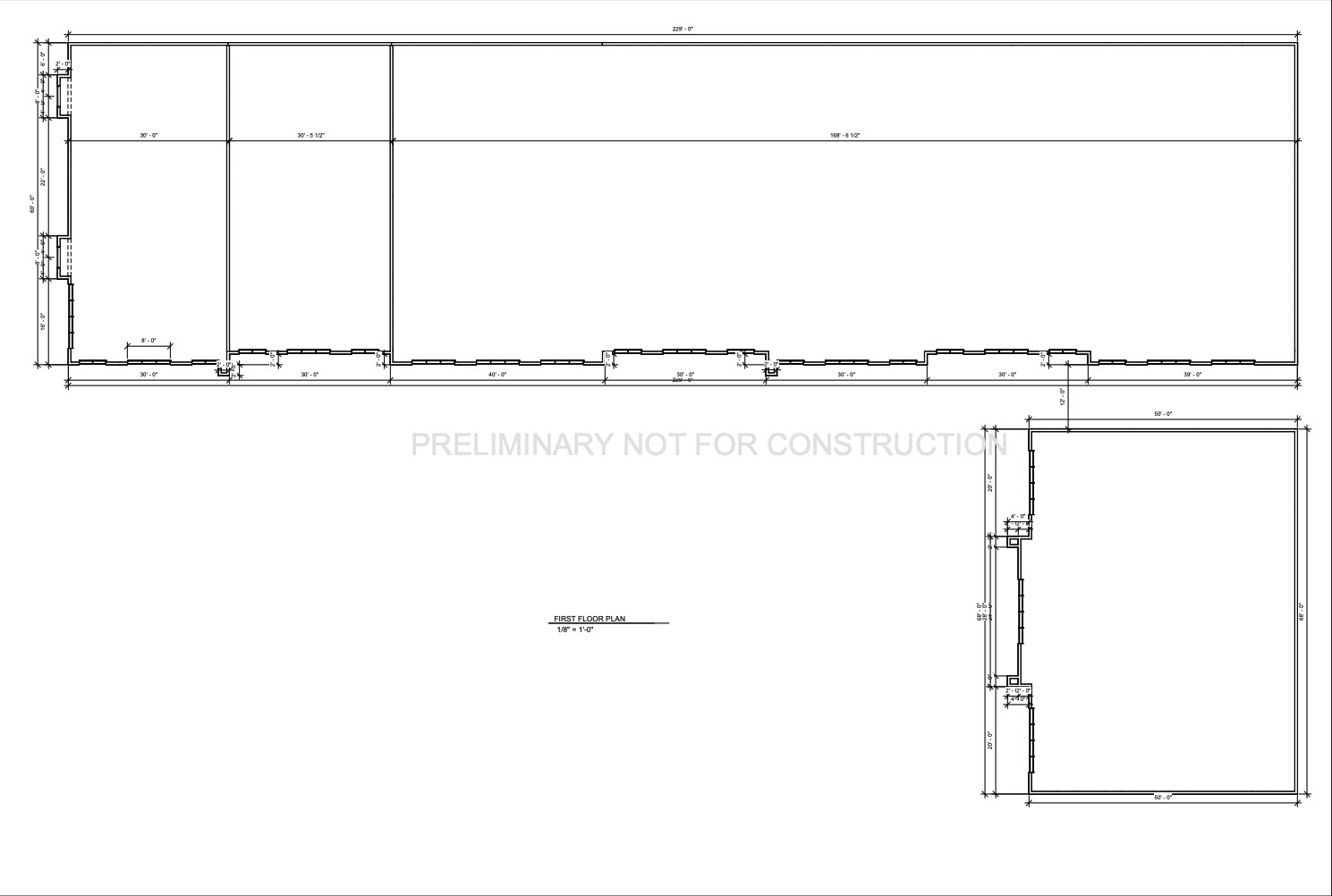 Anderson Commons preliminary first-floor plan